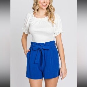 Royal linen shorts, size L